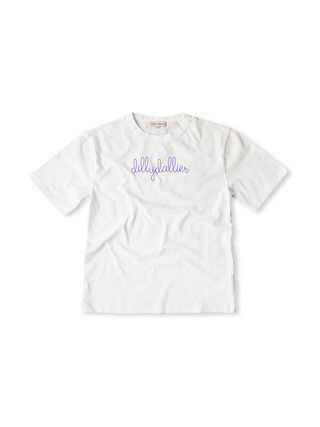 "dillydallier" T-Shirt  Lingua Franca NYC White XS 