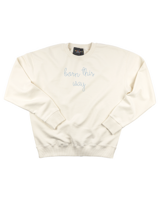 "born this way" Men's Sweatshirt Sweatshirt Dubow S Cream 