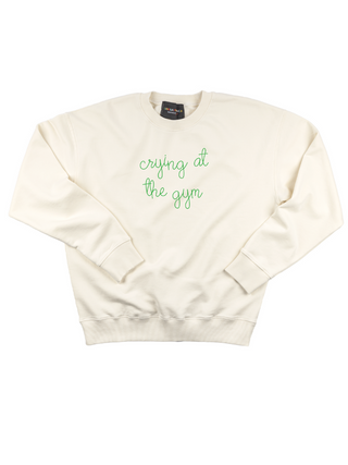 "crying at the gym" Women's Sweatshirt Sweatshirt Dubow XS Cream 