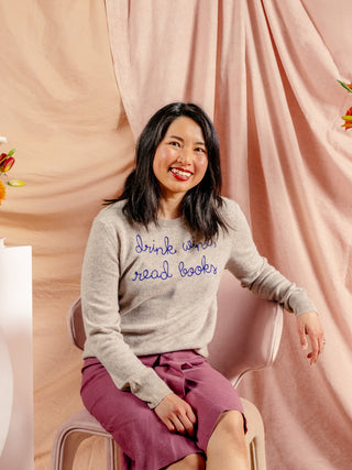 Custom Women's 100% Cashmere Crewneck Sweater
