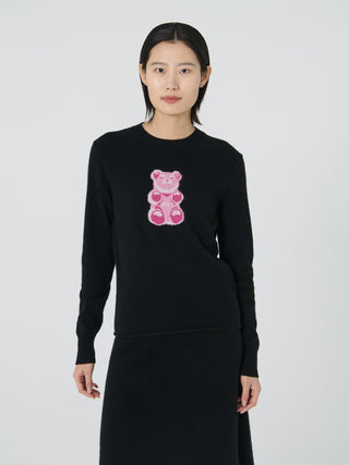 Gummy Bear Crew Sweater ZHEJIANG SPRINGAIR CASHMERE XS Black 