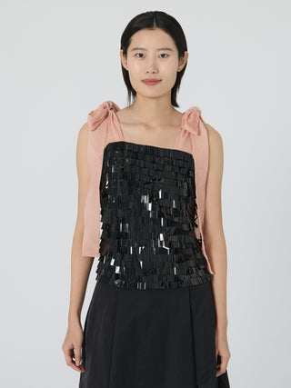 Tina Sequin Top Shirts & Tops KASIF ALAM 2 Black 