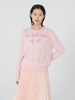 "the best witch of all" Women's Crewneck Sweater Lingua Franca NYC   