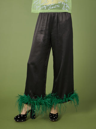 Wicked Edition Feather Pant Pants Lingua Franca NYC   