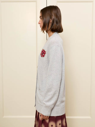 Bowery Oversized Patch Cardigan RTW LINGUA FRANCA NYC