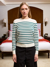 Custom Hunter Stripe Crewneck