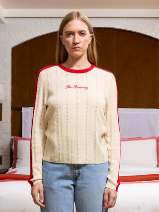 Bowery Pointelle Pullover RTW LINGUA FRANCA NYC