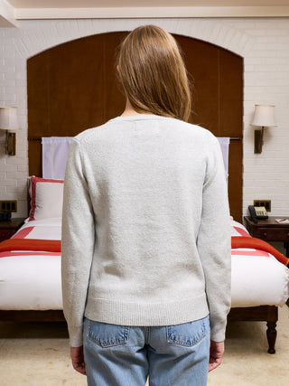 Bo Bear Cotton Crewneck RTW LINGUA FRANCA NYC