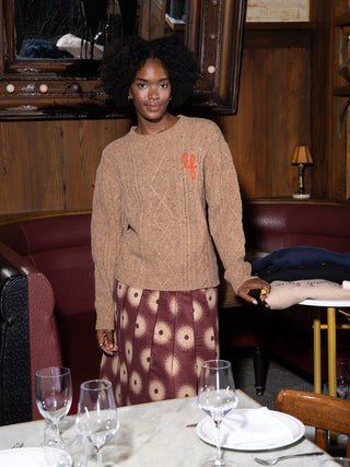 Custom Bianca Crewneck CUSTOM LINGUA FRANCA NYC Acorn XS