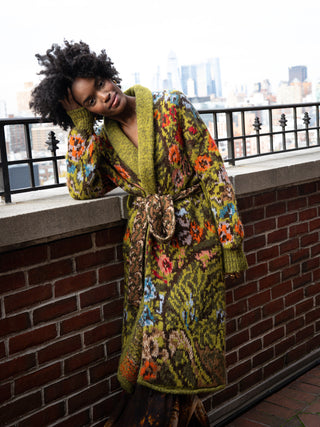 Molly Robe RTW LINGUA FRANCA NYC Tapestry XS