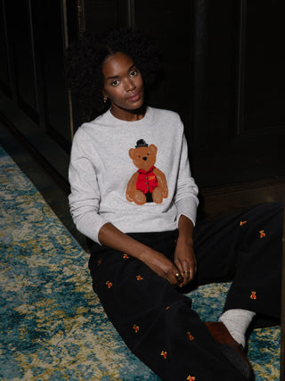 Bo Bear Cashmere Crewneck RTW LINGUA FRANCA NYC