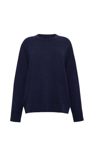 Women's Oversized 100% Cashmere Crewneck Sweater