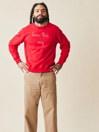 "born this way" Men's Sweatshirt Sweatshirt Dubow   