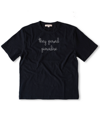 "they paved paradise" T-Shirt  Lingua Franca Black XS 