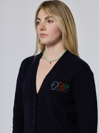 "pbs retro logo" Cluny Cardigan Cashmere Core LINGUA FRANCA NYC