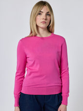Custom Women's Cotton Silk Crewneck Sweater