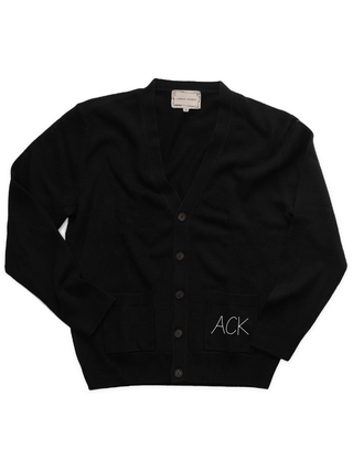 "ACK" Oversized Cardigan Cardigan Lingua Franca NYC Black XS 