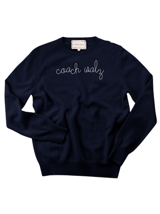 "coach walz" Crewneck Sweater LINGUA FRANCA NYC Navy XS 