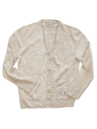 "ACK" Oversized Cardigan Cardigan Lingua Franca NYC Oatmeal XS 