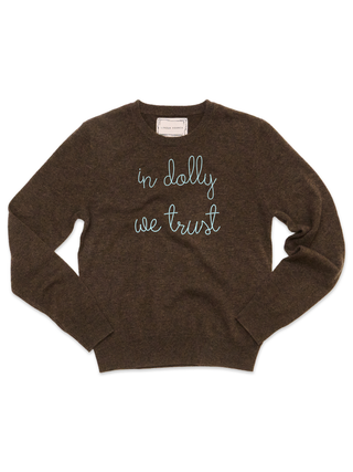 "in dolly we trust" Women's Crewneck