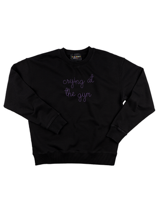 "crying at the gym" Women's Sweatshirt Sweatshirt Dubow XS Black 