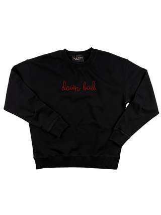 "down bad" Men's Sweatshirt Sweatshirt Dubow S Black 