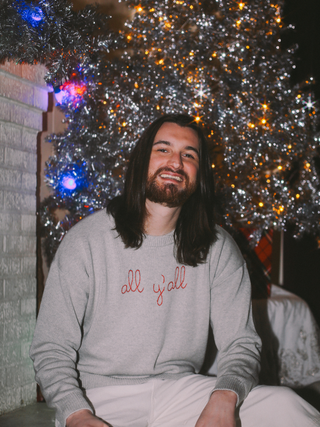 "all y'all" Maxine Sweater Cotton Cashmere LINGUA FRANCA NYC