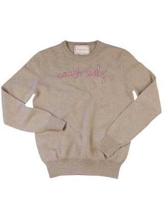 "coach walz" Crewneck Sweater LINGUA FRANCA NYC Oatmeal XS 