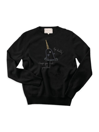 “bye buddy! i hope you find your dad!” Cashmere Crewneck