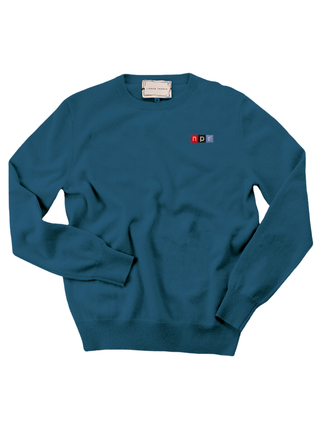 "npr block logo" Women's Crewneck Cashmere Core LINGUA FRANCA NYC