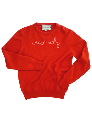 "coach walz" Crewneck Sweater LINGUA FRANCA NYC Red XS 