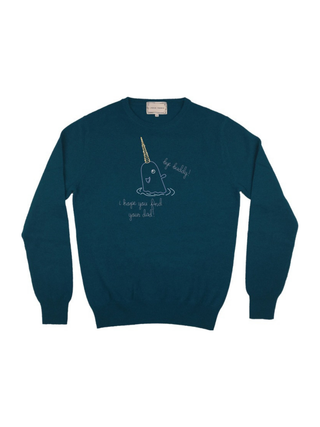 “bye buddy! i hope you find your dad!” Cashmere Crewneck
