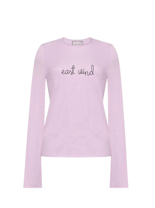 "east wind" Silk Cashmere Crewneck