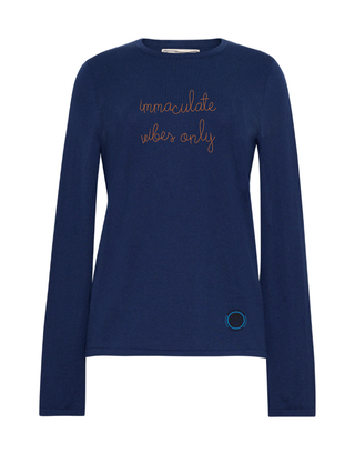 "immaculate vibes only" Mara Sweater