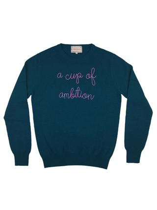 "a cup of ambition" Women's Crewneck