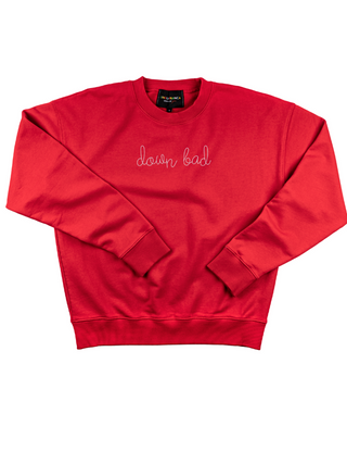 "down bad" Men's Sweatshirt Sweatshirt Dubow S Red 