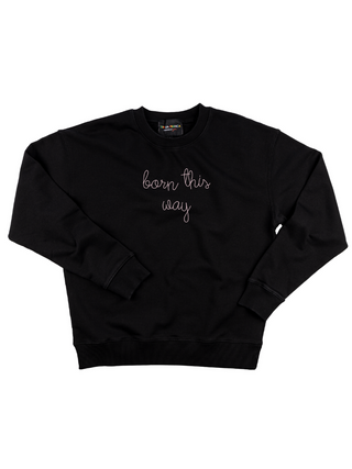 "born this way" Men's Sweatshirt Sweatshirt Dubow S Black 