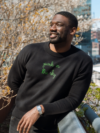 "park in the sky" Maxine Sweater Cotton Cashmere Core LINGUA FRANCA NYC