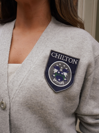 "chilton patch" Oversized Wool Cardigan Cashmere Core LINGUA FRANCA NYC