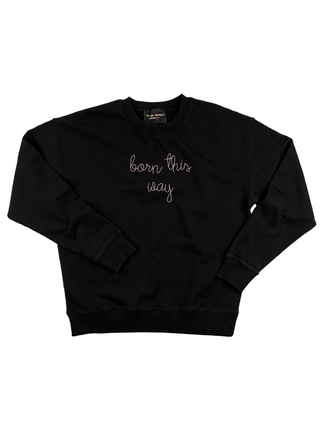 "born this way" Women's Sweatshirt Sweatshirt Dubow XS Black 