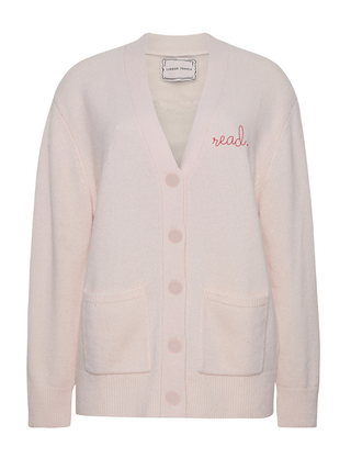 "read." Cluny Cardigan Cashmere Core LINGUA FRANCA NYC Pale Pink XS