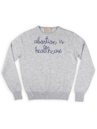 “abortion is heathcare” Crewneck  Donation10p Smoke XS 