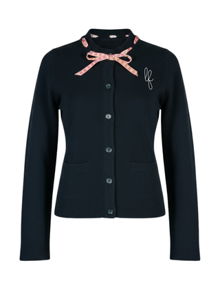 Custom Initial Alma Cardigan RTW Lingua Franca NYC