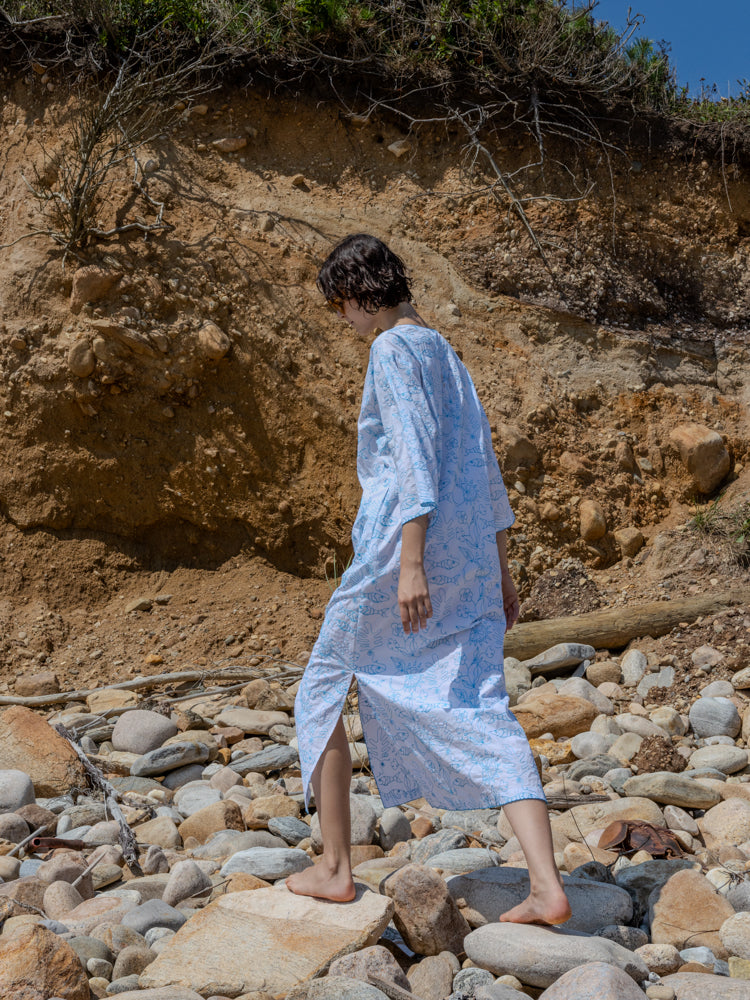 Petra Caftan White Multi / XS/SM Petra Caftan White Multi / XS/SM