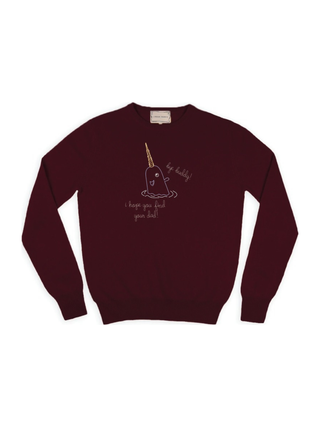 “bye buddy! i hope you find your dad!” Cashmere Crewneck