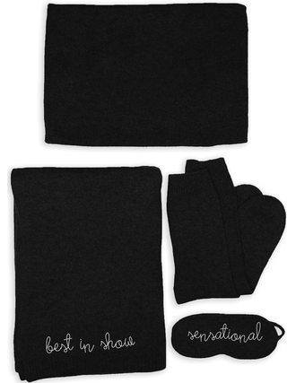 "best in show/sensational" Travel Set LINGUA FRANCA NYC Black OS