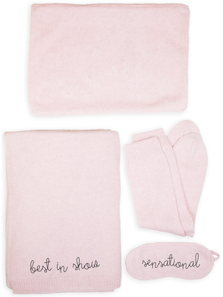 "best in show/sensational" Travel Set LINGUA FRANCA NYC Pale Pink OS