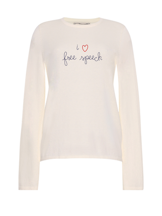"i heart free speech" Mara Crewneck