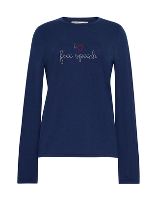 "i heart free speech" Mara Crewneck