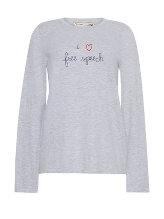 "i heart free speech" Mara Crewneck